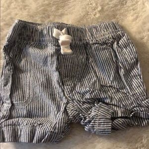 Blue and white shorts